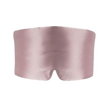 Imagem de Máscara de dormir de seda, cobertura total, estilo americano, 70x13cm 