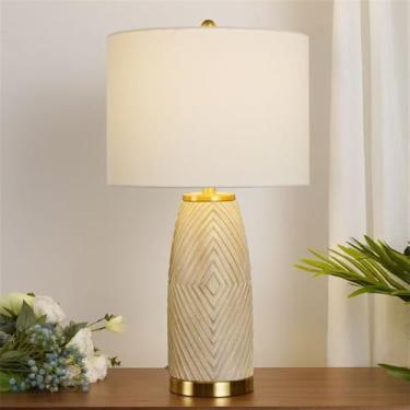 Imagem de Luminária de mesa LED de luxo contemporânea, inspirada na criatividade americana, ideal para sala de estar, quarto, escritório, casa de campo ou hotel (Estilo 21204)