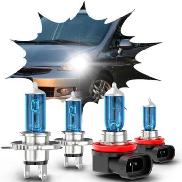 Imagem de Kit combinado de lâmpadas halógenas para faróis Honda Fit 2007-2018 12