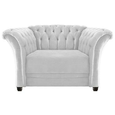 Imagem de Poltrona Decorativa Chesterfield Sofia Corano Branco