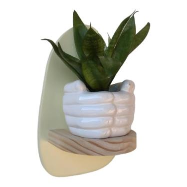 Imagem de Prateleira Orgânica Colorida Decorativa de Parede Coleção Cottagecore - 25x15x11cm - Organic3 Cor:AMARELO BAUNILHA;Taman