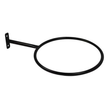 Imagem de Suporte de parede reforçado para bolas suiças-bolas pilates(preto) - A