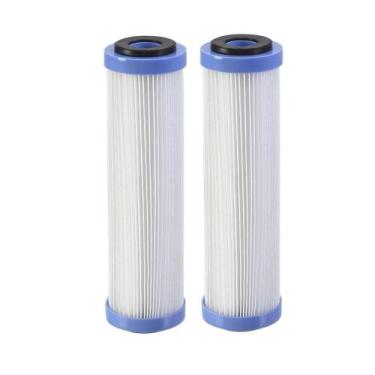 Imagem de Kit 2 Refil Para Filtro Agua 9 3/4 Plissado Lavavel R30 Pl10 Filtro Ca