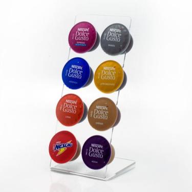 Imagem de Porta Cápsula Acrílico Dolce Gusto Espinha Transparente - 8 un. - MARC