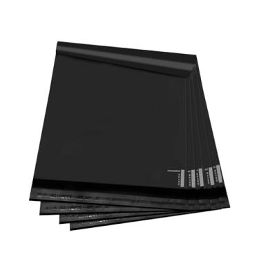 Imagem de KKBESTPACK 50 envelopes grandes de poliéster 10x13 sacos de envio para pequenas empresas – Envelopes autovedantes pretos