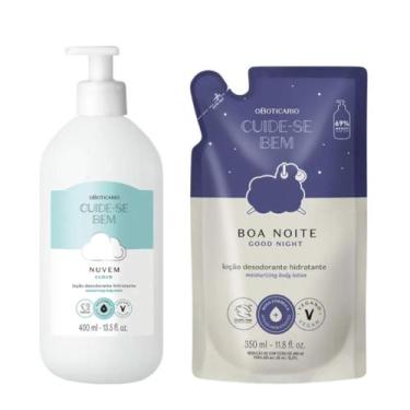 Imagem de Combo Cuide-se Bem: Loção Corporal Nuvem 400ml + Refil Boa Noite 350ml