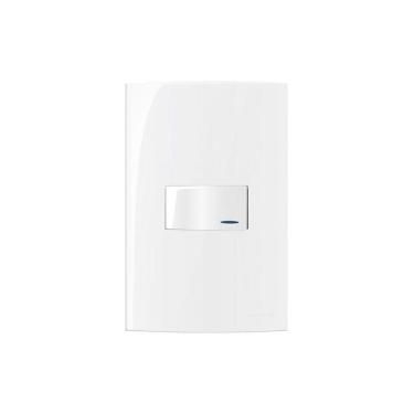 Imagem de Interruptor Paralelo Com Luz Margirius Sleek 10a Com Placa 4x2 Branco