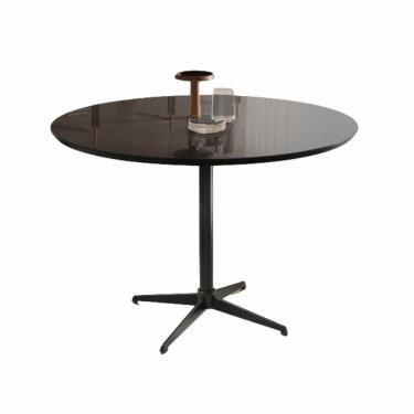 Imagem de Mesa De Jantar Sofia Preto Com Pés Em Metal Preto