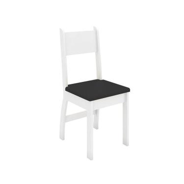 Imagem de Conjunto 2 Cadeiras Milano Branco Com Preto