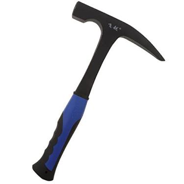 Imagem de barenx 2 ferramentas profissionais de exploração de martelo geológico de aço com cabeça plana e pontiaguda