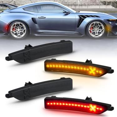 Imagem de Bestview Luzes de LED laterais para Ford Mustang 2024