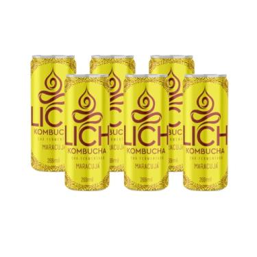 Imagem de Lich Kombucha, Lich Kombucha Maracujá - Pack Com 6 Unidades 269ml
