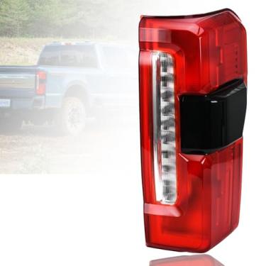 Imagem de Conjunto de luz traseira compatível com Ford F250 F350 2023-2025 Super Duty lado direito do passageiro lanterna traseira lâmpada de freio de halogênio (com ponto cego) (sem LED)
