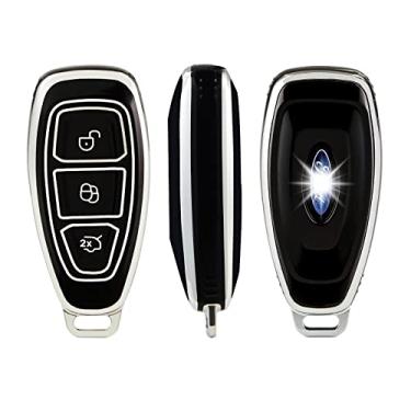 Imagem de Nova capa para chave inteligente de carro TPU para Ford Focus 3 4 ST Mondeo MK3 MK4 Fiesta Fusion Kuga Ecosport Protect Fob Acessórios