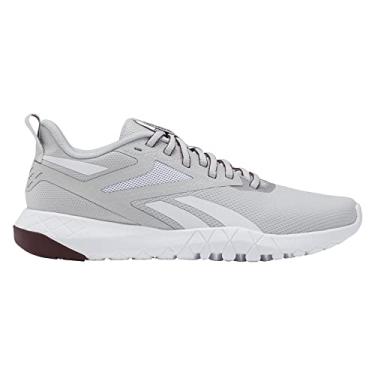 Imagem de Reebok Tênis de corrida e treino feminino FLEXAGON Force 4 Fitness Trainer, Branco/neblina de aço/marrom, 35