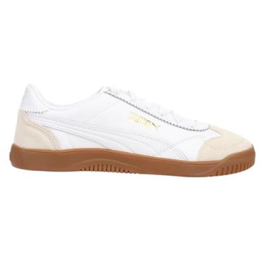 Imagem de PUMA Tênis feminino Club 5V5 Lux com cadarço casual - branco - tamanho 38, Branco, 37