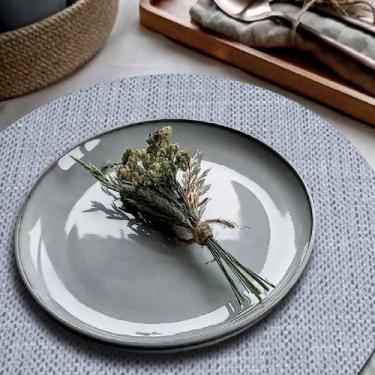 Imagem de 10 Jogo Americano Redondo Sousplat Floren Ae Limpa Fácil Pvc - IDEALIZ