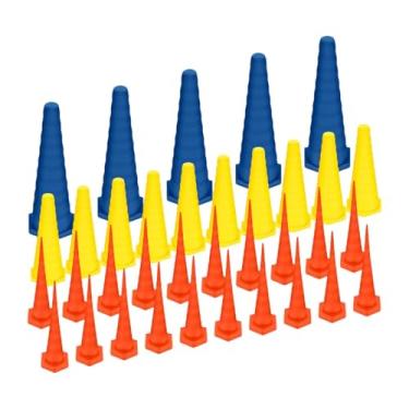 Imagem de RNXRZANK Kit com 35 Tampões para Mangueiras de óleo Hidráulico, em 3 Tamanhos, para Vedação de Vazamentos em Mangueiras de Irrigação, Azul Amarelo Laranja, Tamanho real