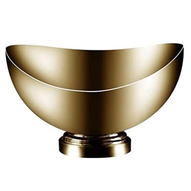 Imagem de GNHGDFFDF Balde de gelo balde de gelo balde de champanhe balde de vinho balde de gelo simples metal redondo armazenamento refrigerador de vinho gelo balde de bebida fria para bar familiar Ktv balde