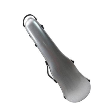 Imagem de Estojo Para Violino Ultraleve Em Fibra De Carbono Prateada Escovada 4/4 Estojo Para Violino Estojo para instrumento de violino
