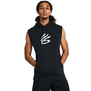 Imagem de Regata de Treino Masculina Under Armour Curry Fleece Hoodie GG Preto-Masculino