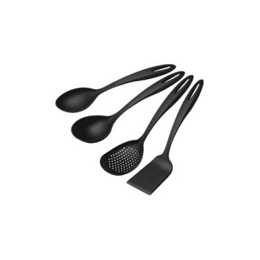 Imagem de Conjunto 4 Peças Utensílios de Cozinha, Faca, Tesoura Multifuncional, Descascador, Tábua de Corte, Aço Inoxidável, Sortido