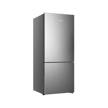 Imagem de Geladeira Hisense Botton RB-52W Frost Free com Tecnologia Inverter, Portas Reversíveis e Painel Touch 397 L - Inox Look