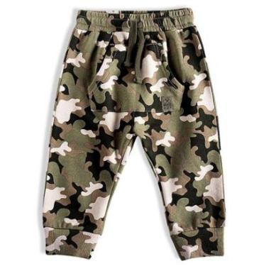 Imagem de Calça Bebê em Moletom Camuflada Verde Militar Tip Top-Masculino