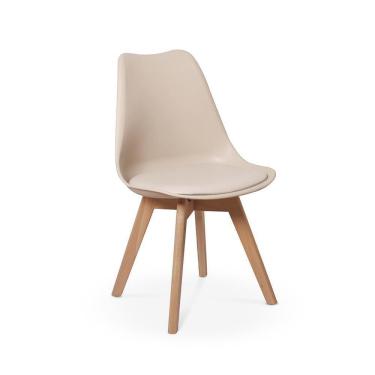 Imagem de Conjunto 02 Cadeiras Eames Wood Leda Design - Nude