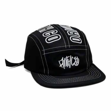 Imagem de Boné Aba Reta Five Panel Sil Strapback Original Anth Co Cor:Preto/Bran