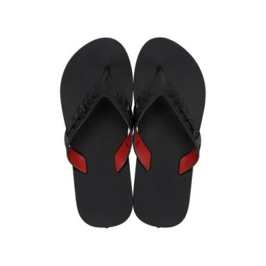Imagem de Chinelo Rider Street Duo, Preto, Vermelho, 37/38