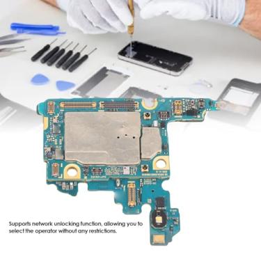 Imagem de VBESTLIFE Substituição de Placa-mãe de Celular Desbloqueada para Versão Europeia S21, 8 GB de RAM 128 GB de Memória Placa Lógica de Placa Principal Desbloqueada para Reparo Profissional
