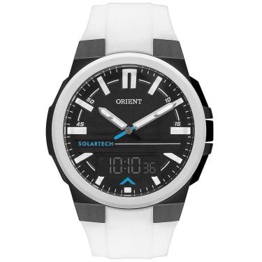 Imagem de Relógio Orient Solar Tech Masculino Anadigi Mtspa003 Branco