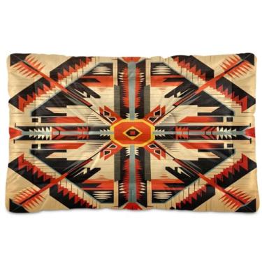 Imagem de Wassud Design abstrato de flecha lavável para cães pequenos, tapetes para cães pequenos, almofada portátil macia para animais de estimação, cama antiderrapante para cães e gatos, almofada confortável