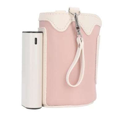 Imagem de HEEPDD Aquecedor Rápido de Mamadeiras para Viagens, Aquecedores de Mamadeiras Bolsa Aquecedora de Leite Com Display Digital 21 Engrenagens Temperatura Ajustável 104-140°F Portátil para Bebês Frascos de Leite Materno Aquecedor Rápido de (Rosa)