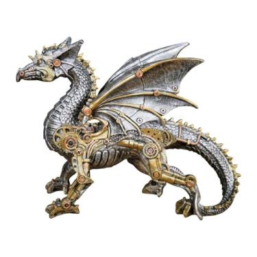 Imagem de KiBcsLic Estátua Mecânica, Ornamento Moderno Colecionável em Resina, Artesanato Steampunk Criativo, Design Industrial para Mesa E Prateleira de Escritório, Dragão Voador, Tamanho real