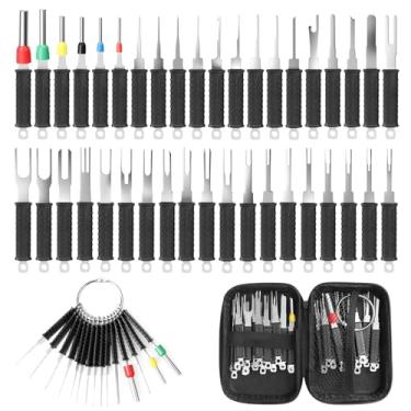 Imagem de Linkstyle Kit de ferramentas de remoção de terminal elétrico, conjunto de remoção de pinos de 39 peças com pinos de aço inoxidável e alças longas para fiação automotiva