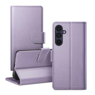 Imagem de RingPi Capa de telefone para Samsung Galaxy A16 5G capa de couro flip magnética com suporte ajustável, compartimento para cartão com bloqueio de RFID e proteção contra quedas de 360°, compatível com