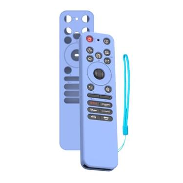 Imagem de Capa para LG MR25GA Original Remotes 2025, FJIASTB Capa protetora de silicone macio para crianças, à prova de choque, à prova d'água (azul)