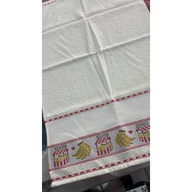 Imagem de Pano de Prato Dóhler Bananas Amarelo para Bordar