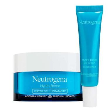 Imagem de Neutrogena Hydro Boost Kit  Hidratante Facial + Gel Creme para Olhos, 