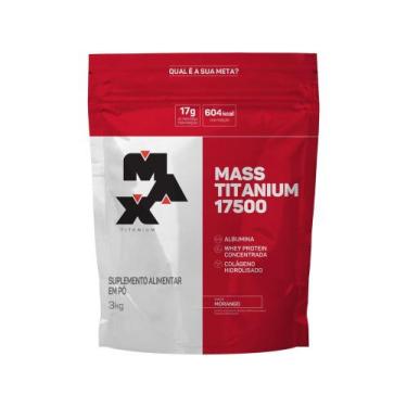 Imagem de Albumina Max Titanium Mass Titanium 17500 - em Pó 3kg Morango, Morango