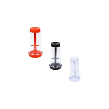 Imagem de Peneira com Misturador Manual de Farinha, Plástico, 500g, 23cm Altura x 11cm Diâmetro, para Tapioca e Ingredientes Secos