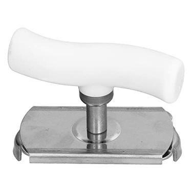 Imagem de Acouto Abridor de Latas Manual de Aço Inoxidável - Ferramenta de Cozinha Portátil e Ergonômica Com Botão Fácil de Girar e Alça de Plástico Abertura Sem Esforço de Latas, Potes e Garrafas - Compacto