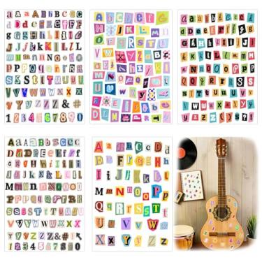 Imagem de 1203pcs Magazine Letter Stickers Vintage Scrapbook Letters Stickers Small Ransom Alphabet Sticker for Scrapbooking Supplies Journaling Laptop Water Bottle DIY Crafts Junk Journal(letter15)
