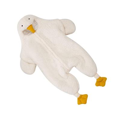 Imagem de Generic Macacão de Inverno para bebê Fofo Estilo Ganso Branco Acolchoado e Engrossado para Criança Macacão de bebê para Halloween/presentes de Aniversário Lã, Poliéster