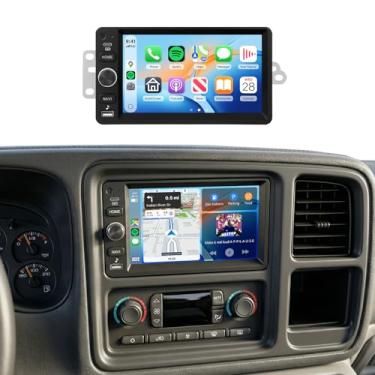 Imagem de Rádio DSP 8CORE 4G + 64G para Chevy Silverado SSR Tahoe 2003-2006, GMC Siera Yukon 2003-2006, Hummer H2 2003-2007 Wireless Carplay Android Auto, 5.0Bluetooth 46EQ, 1280P Touchscreen, FM/RDSCamera