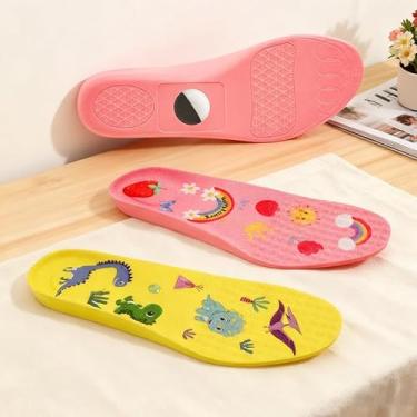 Imagem de Palmilha de sapato para airtag, inserção de sapato para crianças e adultos, palmilhas para suporte oculto para AirTag, design de acabamento para ajuste, suporte de calçado confortável, 2 pares amarelo