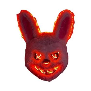Imagem de Máscara LED Luminosa De Halloween Coelho Urso Máscara De Animal De Des