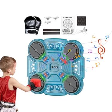 Imagem de Aparelho de Boxe - Equipamento De Exercício Ajustável | Máquina de Treino de Socos Musical de Parede para Crianças | Para Entusiastas De Desportos Meninos Crianças Estudantes Alunos Ginásio